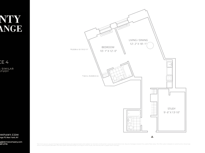 2 Bed apartment at 20 Exchange Place, Unit 04 - 4, Financial District, photo 1 of 1