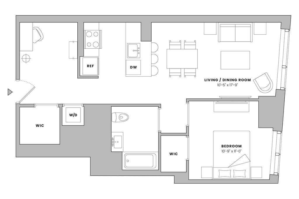 1 Bed apartment at 18 Sixth Avenue, Unit 3610, Prospect Heights, photo 1 of 2