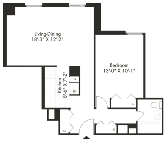 1 Bed apartment at 30 Waterside Plaza, Unit 40-08H, Kips Bay, photo 1 of 1