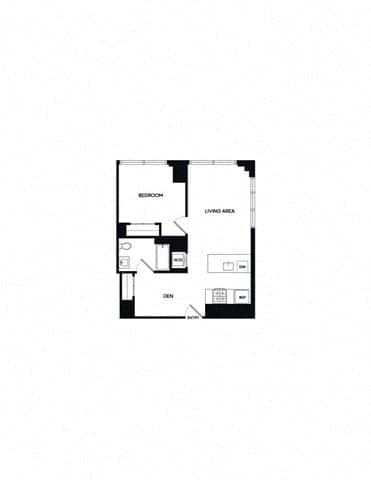 1 Bed apartment at 1 Bell Slip, Unit 0-18K, Greenpoint, photo 1 of 1