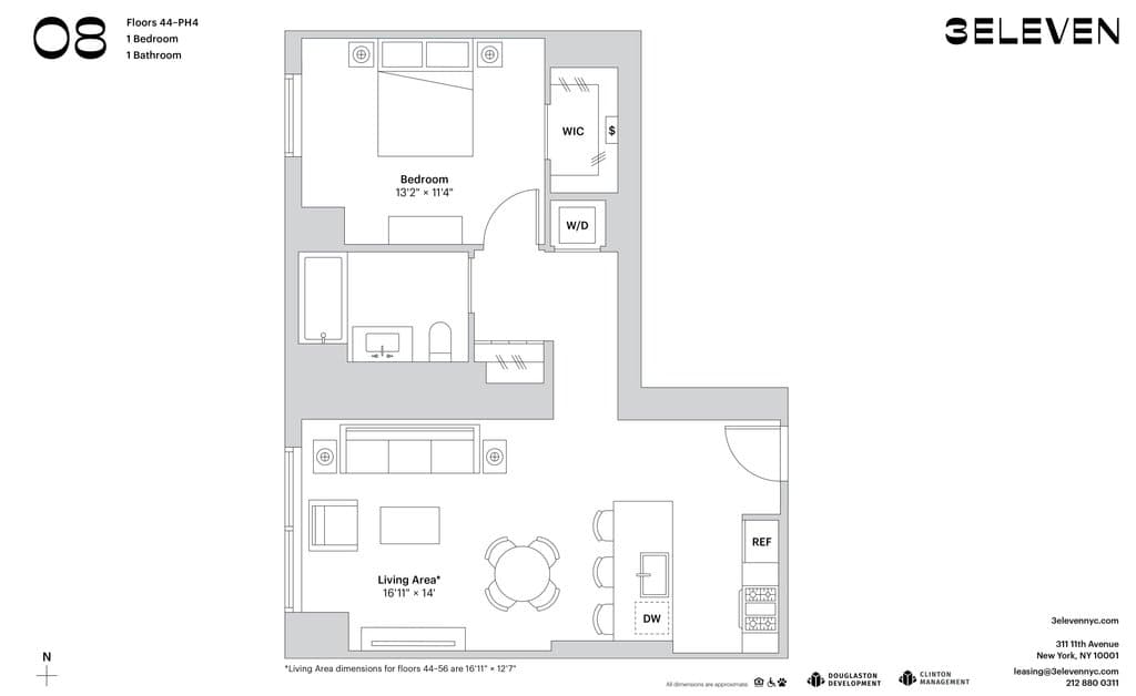 1 Bed apartment at 311 11th Avenue, Unit 4908, Hudson Yards, photo 1 of 1
