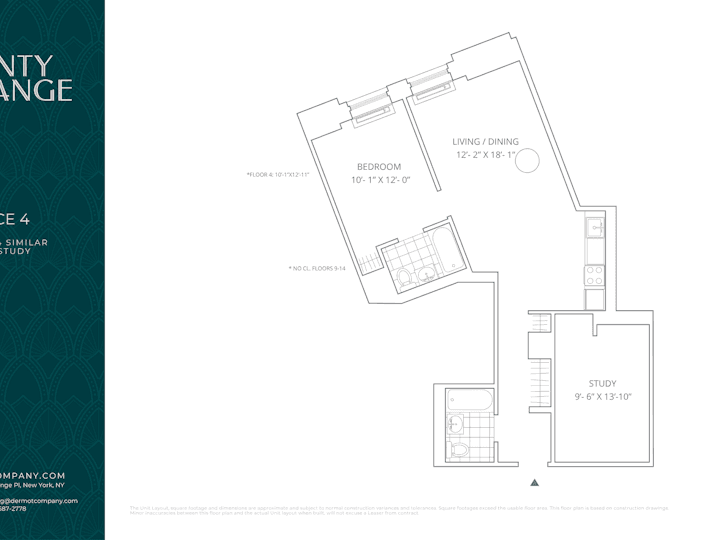 2 Bed apartment at 20 Exchange Place, Unit 404 - EXCHANGE, Financial District, photo 1 of 1