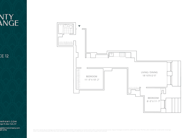 2 Bed apartment at 20 Exchange Place, Unit 1712 - EXCHANGE, Financial District, photo 1 of 1
