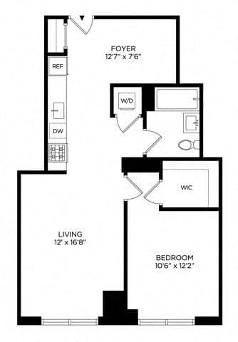 1 Bed apartment at 5 Lincoln Avenue, Unit S-0417, Mott Haven, photo 1 of 1
