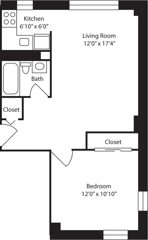 1 Bed apartment at 50 West 77th Street, Unit 06L, Upper West Side, photo 1 of 1
