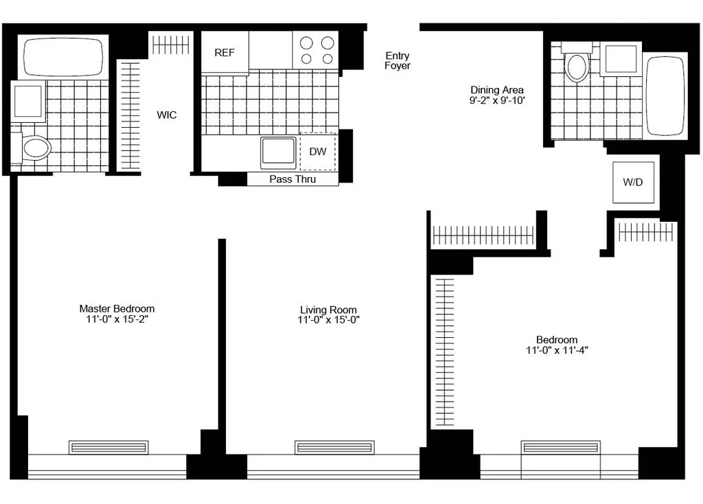 2 Bed apartment at 255 West 94th Street, Unit 20G, Upper West Side, photo 1 of 10