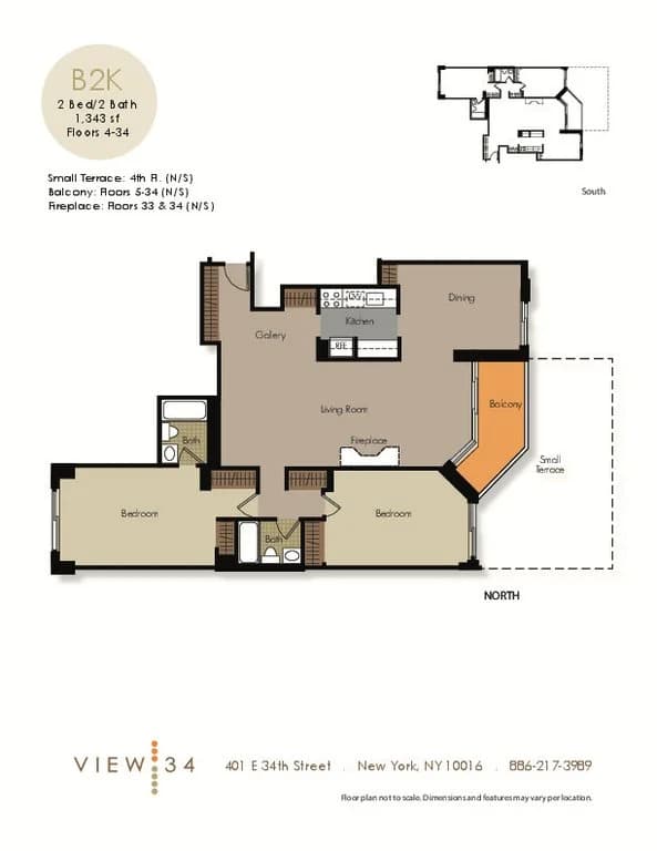 2 Bed apartment at 401 East 34th Street, Unit S29A, Murray Hill, photo 1 of 3