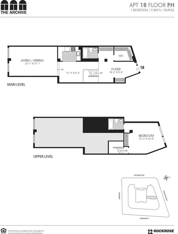 1 Bed apartment at 666 Greenwich Street, Unit PH-18, West Village, photo 1 of 2
