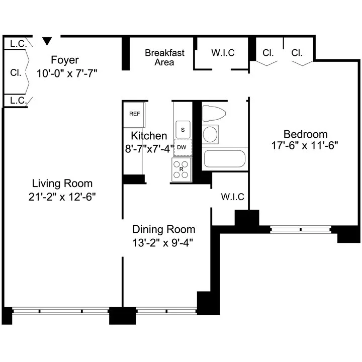 1.5 Bed apartment at 500 East 85th Street, Unit 16J, Upper East Side, photo 1 of 1
