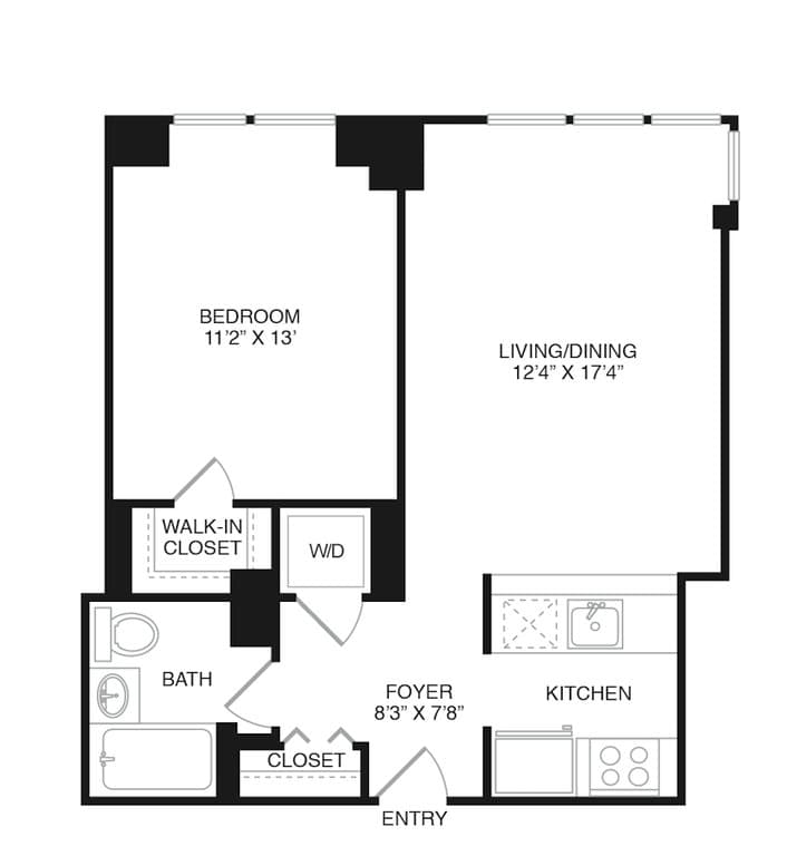 1 Bed apartment at 800 6th Avenue, Unit 29E, Chelsea, photo 1 of 1