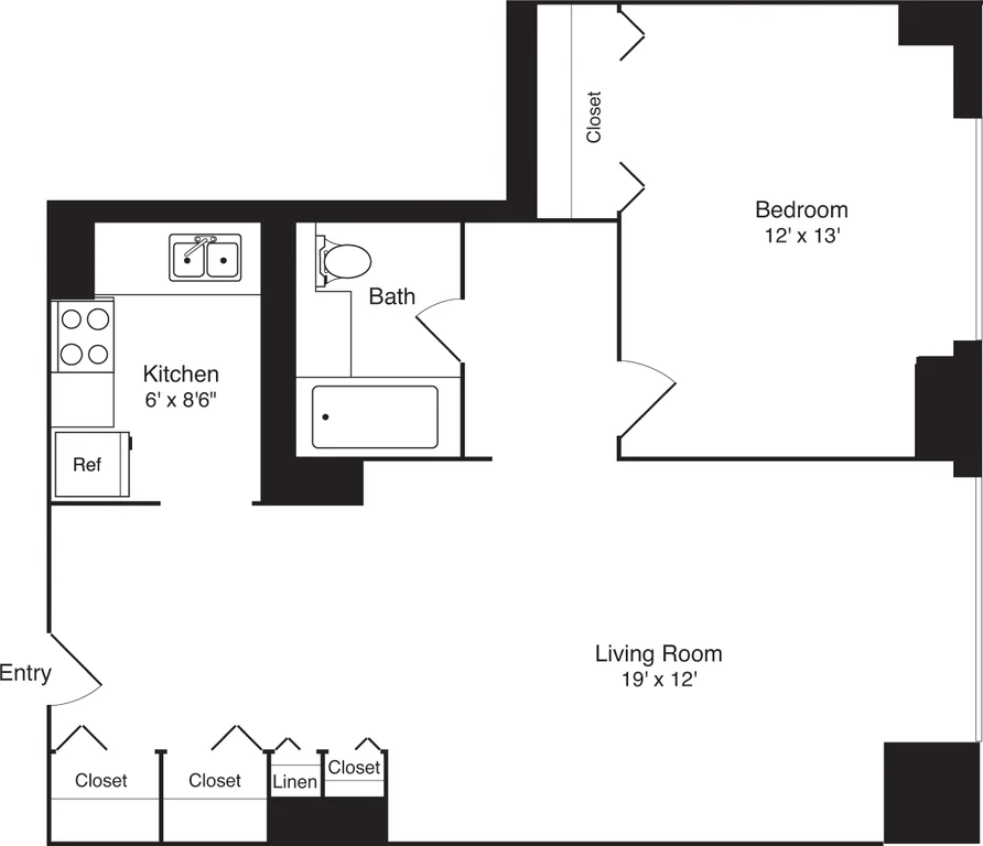 1 Bed apartment at 245 East 40th Street, Unit 32A, Murray Hill, photo 1 of 1