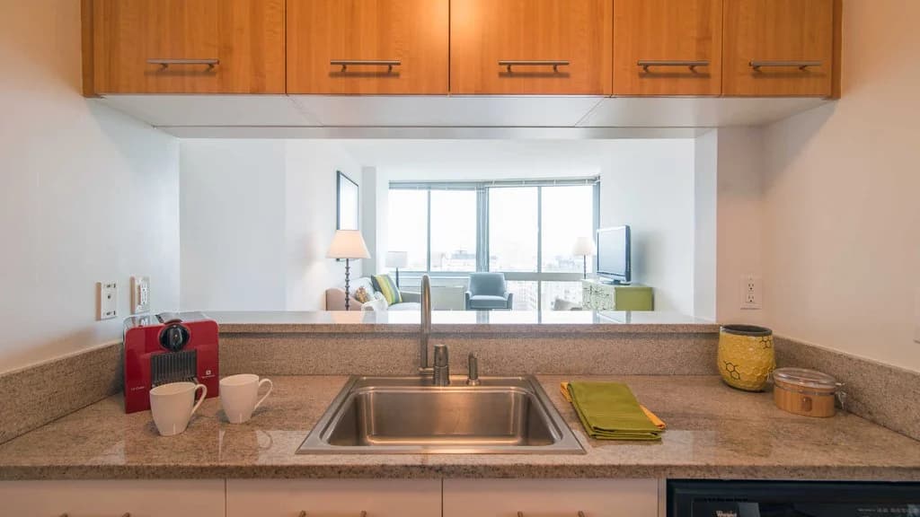 Kitchen with Granite Countertops