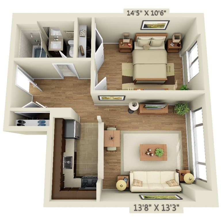 1 Bed apartment at 120 West 21st Street, Unit 517, Chelsea, photo 1 of 3