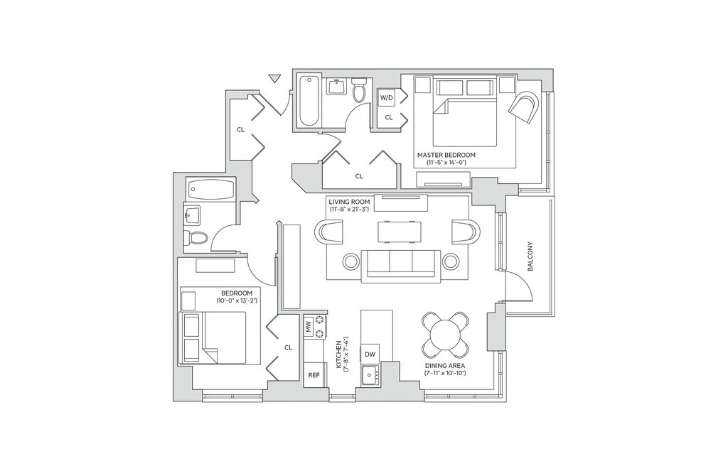 2 Bed apartment at 200 West 60th Street, Unit 24G, Upper West Side, photo 1 of 2