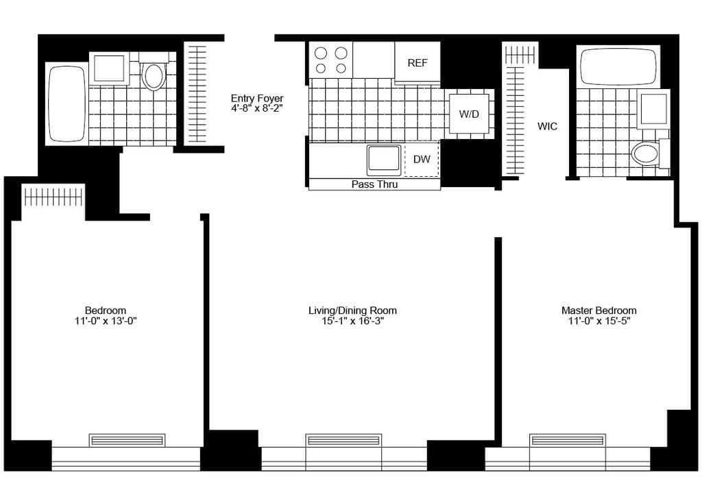 2 Bed apartment at 255 West 94th Street, Unit PHH, Upper West Side, photo 1 of 8