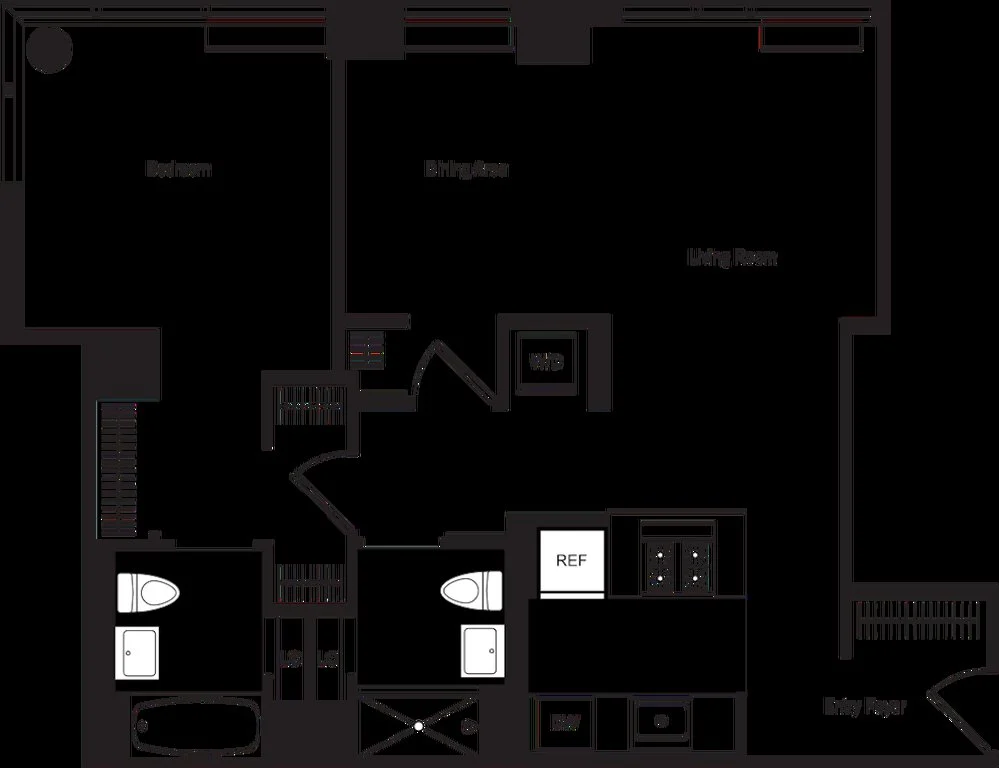 1.5 Bed apartment at 450 West 42nd Street, Unit 45A, Hell's Kitchen, photo 1 of 2