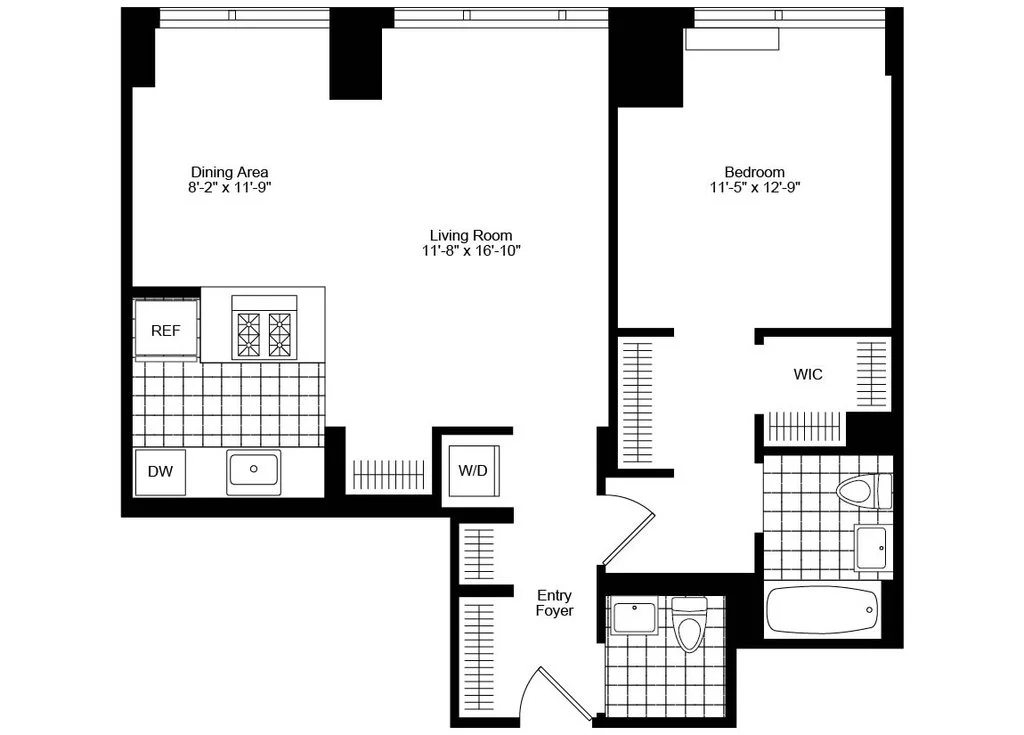 1 Bed apartment at 450 West 42nd Street, Unit 31S, Hell's Kitchen, photo 1 of 8