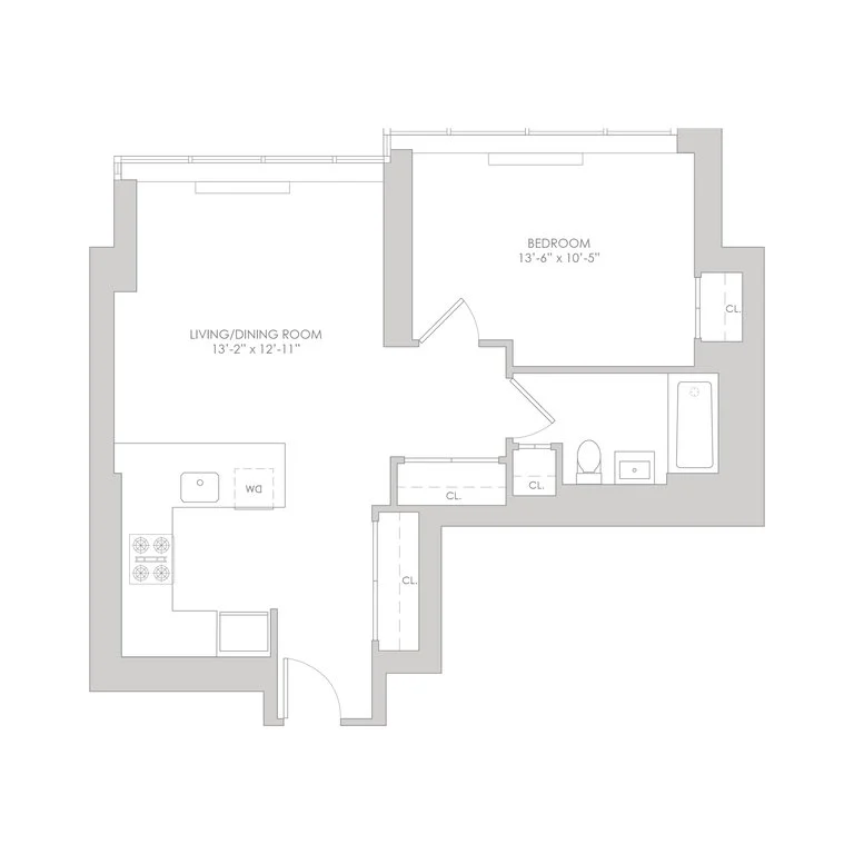 1 Bed apartment at 315 West 33rd Street, Unit 34H, Hell's Kitchen, photo 1 of 1