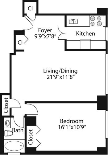 1 Bed apartment at 240 East 27th Street, Unit 12B, Kips Bay, photo 1 of 1