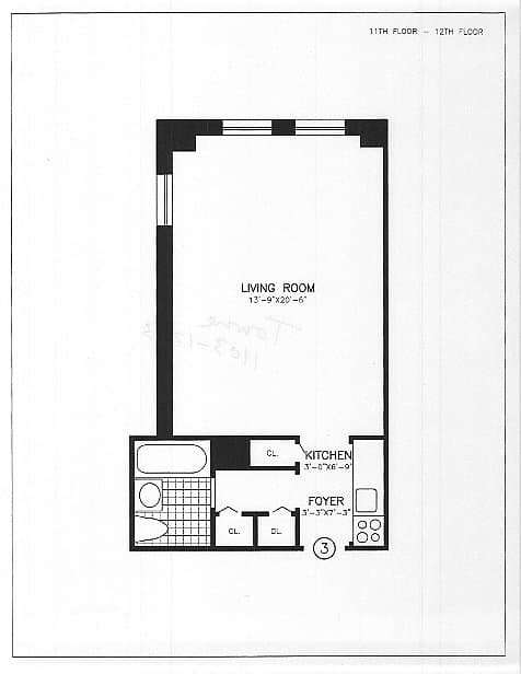 Studio apartment at 108 East 38th Street, Unit 1103, Murray Hill, photo 1 of 1
