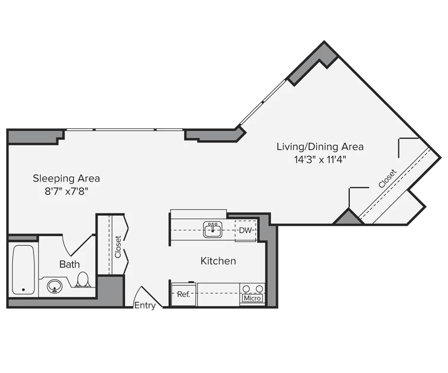 Studio apartment at 250 West 50th Street, Unit 29M, Midtown West, photo 1 of 1