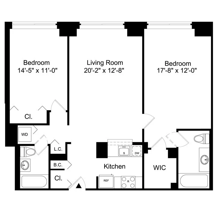 2 Bed apartment at 450 North End Avenue, Unit 11I, Battery Park City, photo 1 of 1