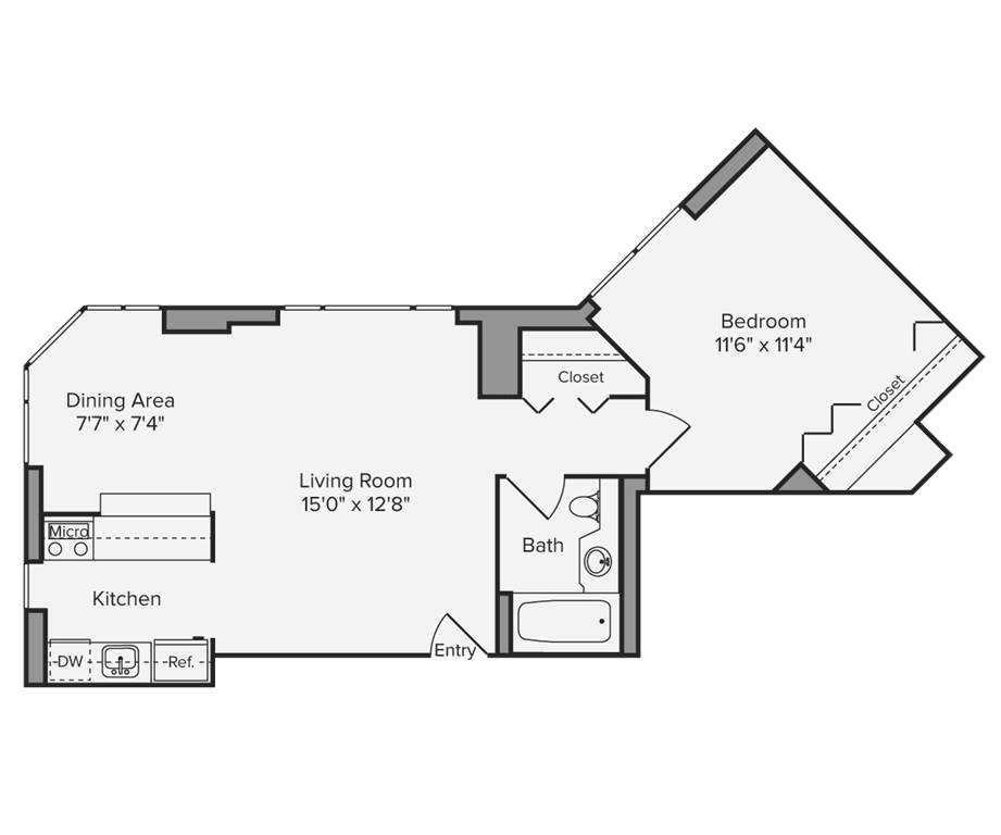 1 Bed apartment at 250 West 50th Street, Unit 41G, Midtown West, photo 1 of 1