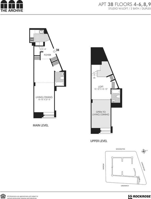 Studio apartment at 666 Greenwich Street, Unit 938, West Village, photo 1 of 1