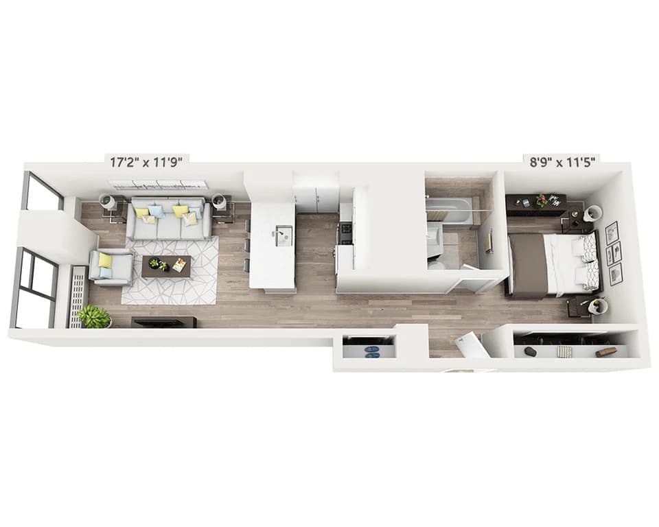 Studio apartment at 10 Hanover Square, Unit 20Y, Financial District, photo 1 of 2