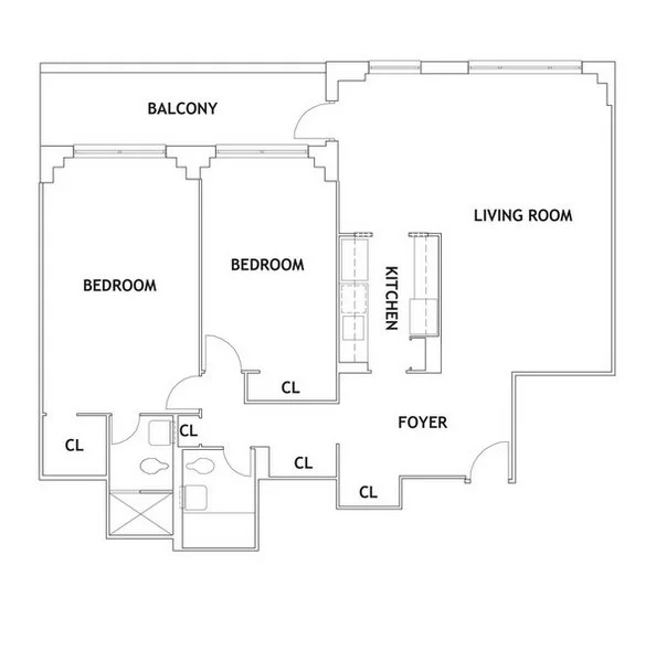 2 Bed apartment at 98-01 67th Avenue, Unit 4W, Rego Park, photo 1 of 1