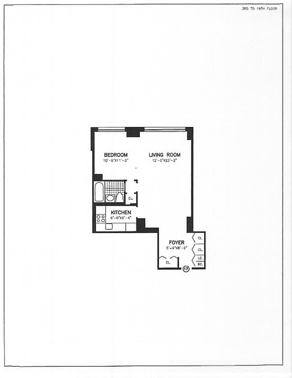 1 Bed apartment at 245 East 63rd Street, Unit 1717, Upper East Side, photo 1 of 2