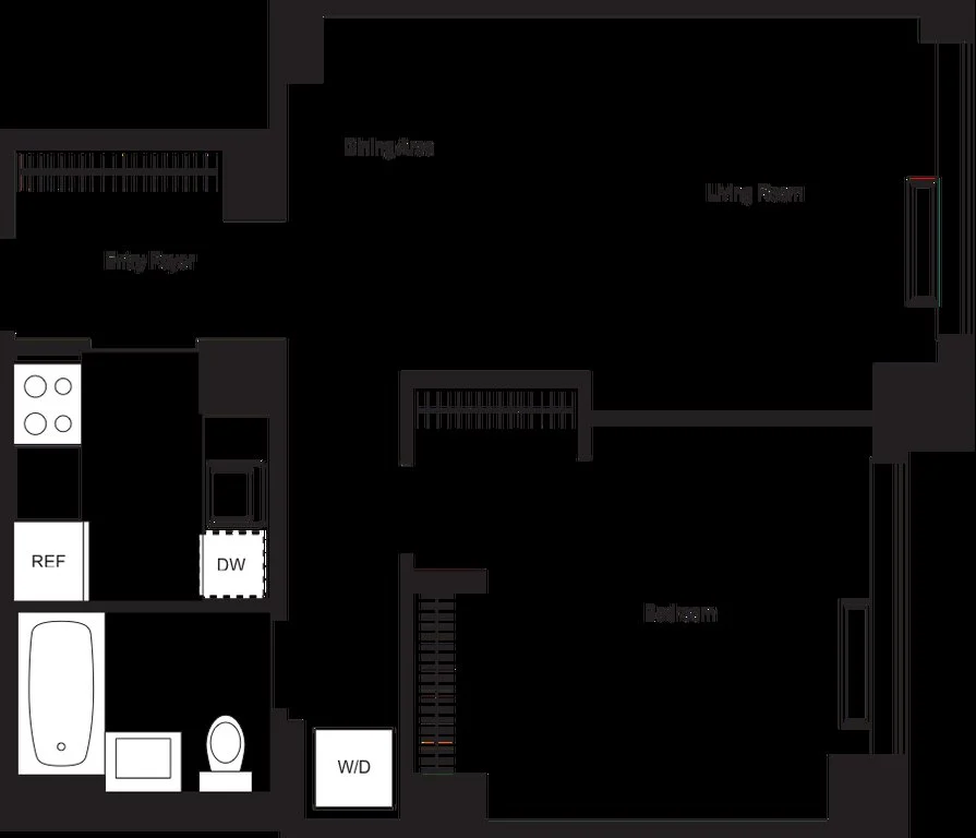 1 Bed apartment at 180 West 20th Street, Unit 11W, Chelsea, photo 1 of 2