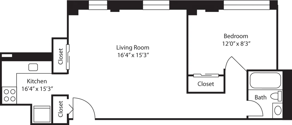 1 Bed apartment at 50 West 77th Street, Unit 08J, Upper West Side, photo 1 of 1