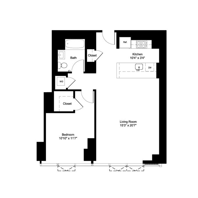 1 Bed apartment at 50 East 28th Street, Unit 13M, NoMad, photo 1 of 1