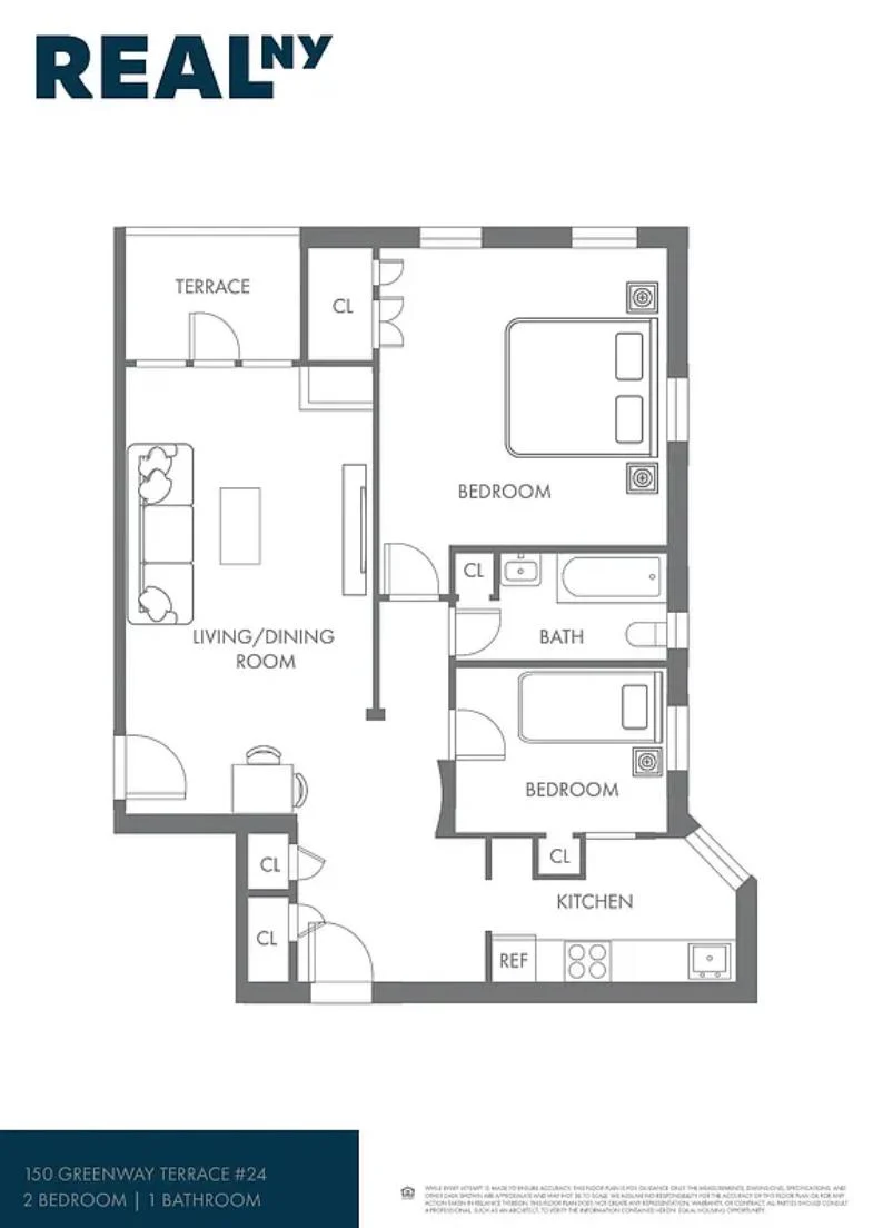 2 bed apartment at 150 Greenway Terrace, Unit 24W, Forest Hills, photo 19 of 19