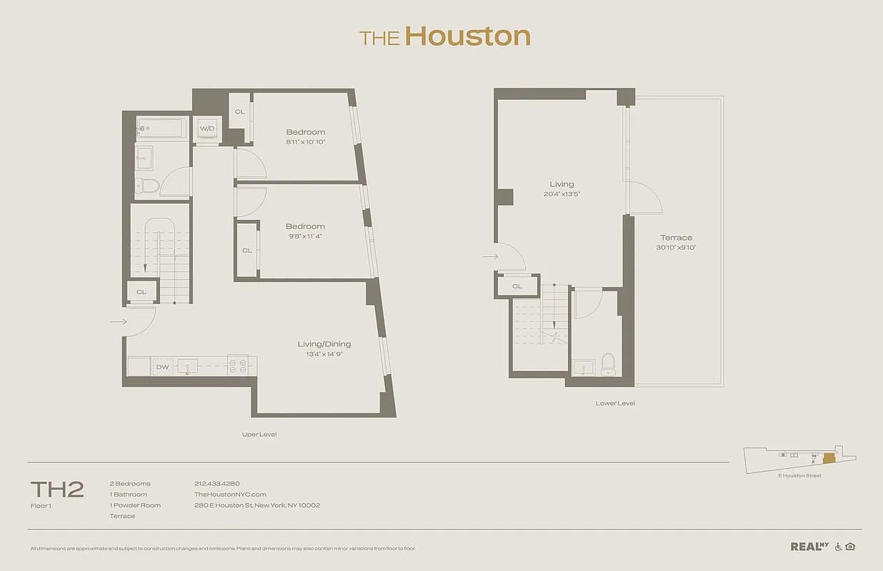 2 bed apartment at 280 East Houston Street, Unit TH2, East Village, photo 15 of 15