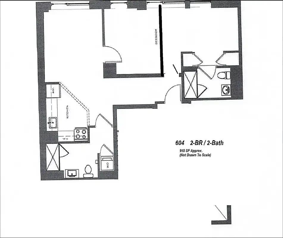 2 bed apartment at 164 Attorney Street, Unit 604, Lower East Side, photo 6 of 8