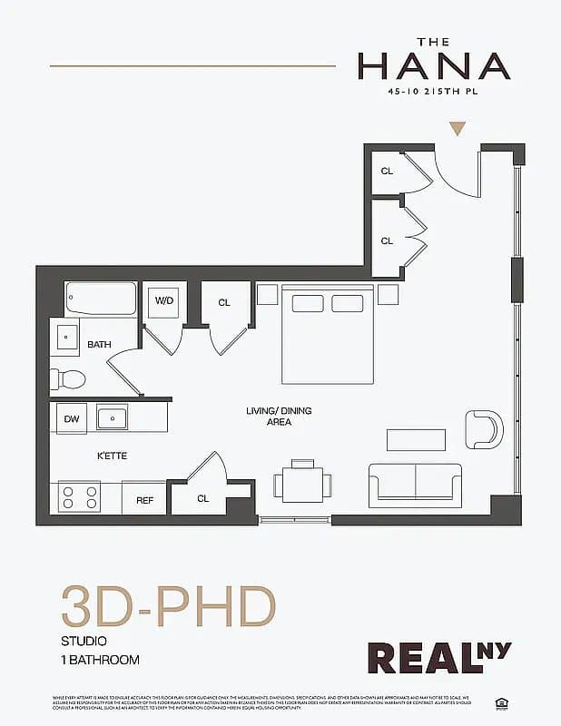 Studio apartment at 45-10 215th Place, Unit 2B, Bayside, photo 7 of 9
