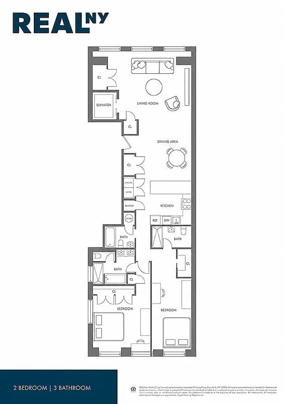 2 bed apartment at 110 Reade street, Unit PH, Tribeca, photo 9 of 9