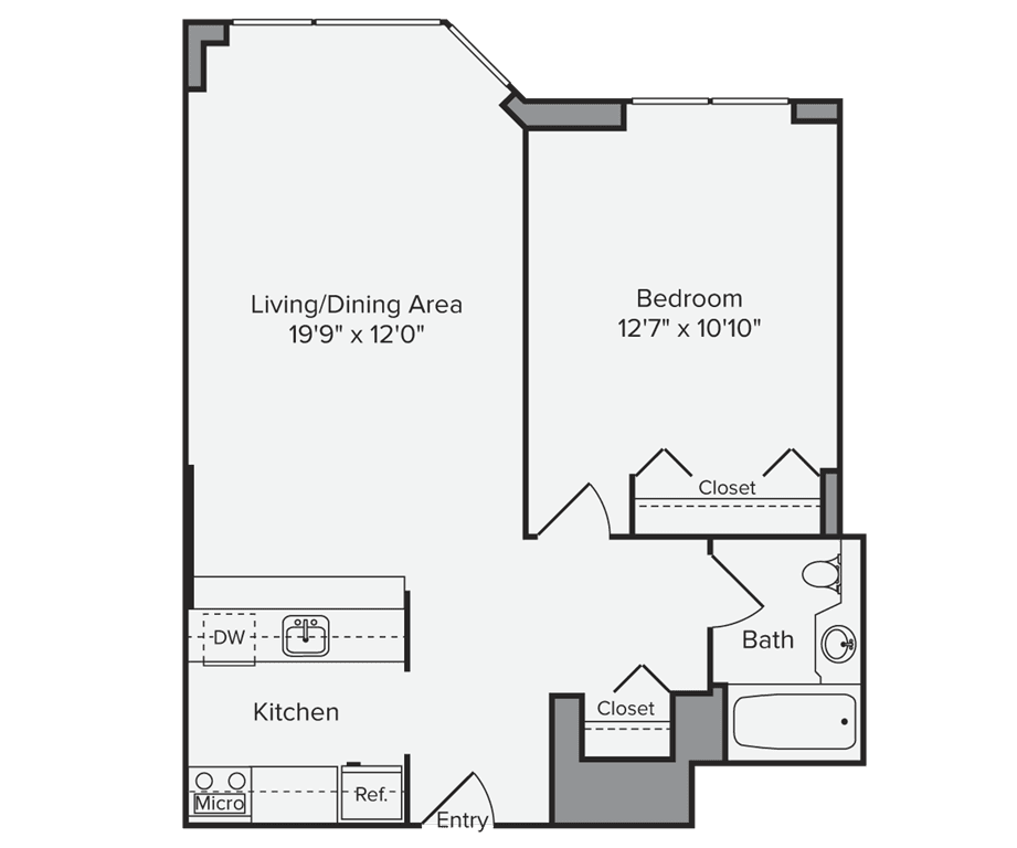 1 Bed apartment at 250 West 50th Street, Unit 28H, Midtown West, photo 1 of 1