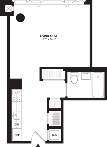 Studio apartment at 105 West 29th Street, Unit 29G, Chelsea, photo 1 of 1