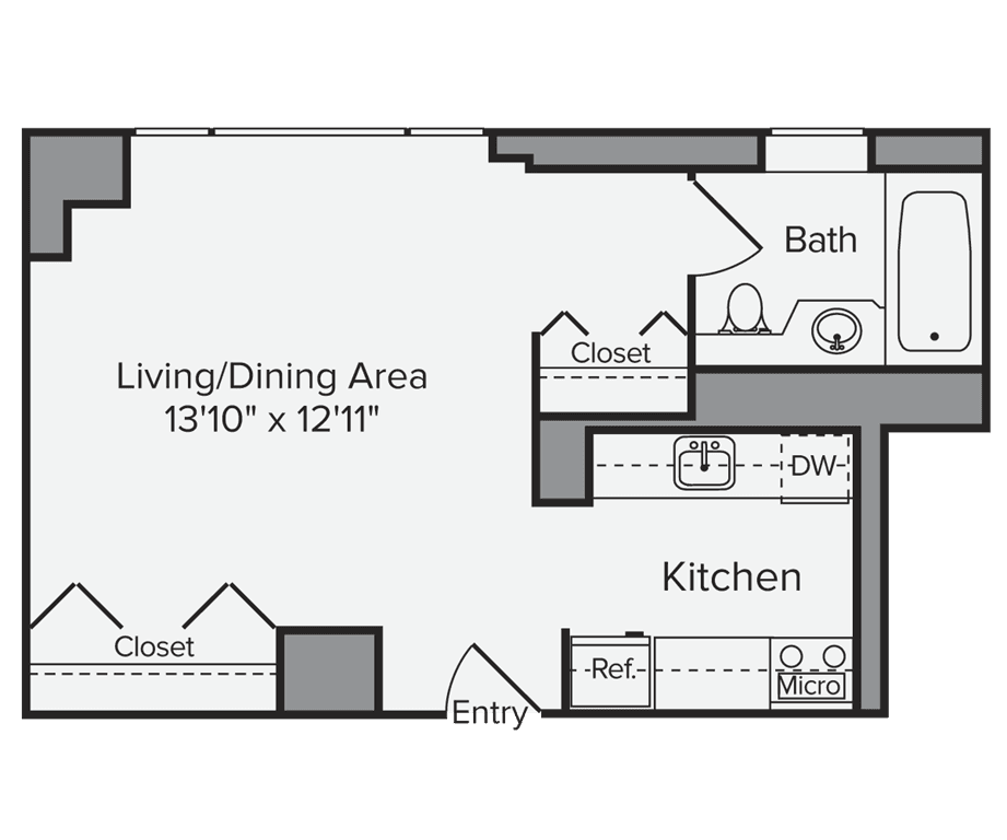 Studio apartment at 250 West 50th Street, Unit 19T, Midtown West, photo 1 of 1