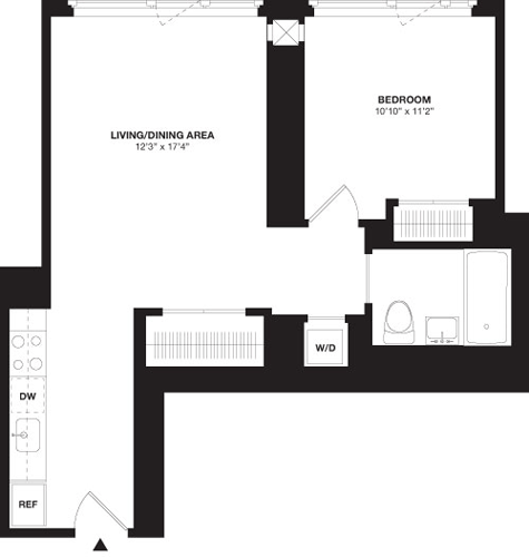 1 Bed apartment at 105 West 29th Street, Unit 41I, Chelsea, photo 1 of 1