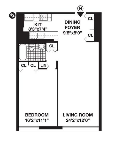 1 Bed apartment at 375 SOUTH END Avenue, Unit 28N, Battery Park City, photo 1 of 1