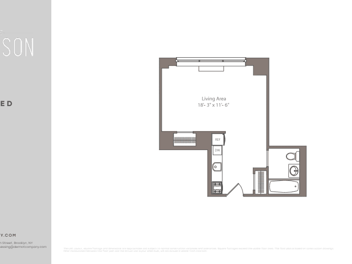 Studio apartment at 225 Schermerhorn Street, Unit 18D, Boerum Hill, photo 1 of 1