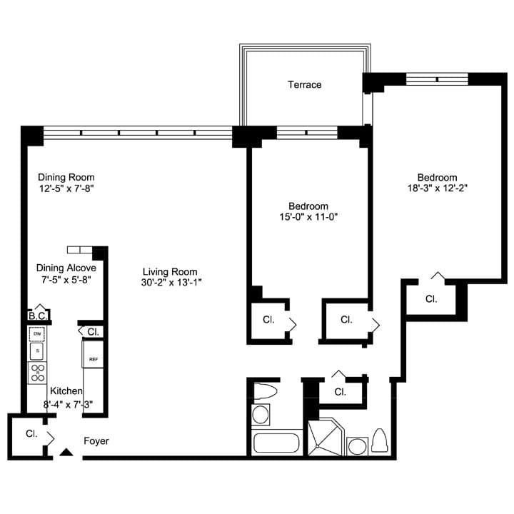2.5 Bed apartment at 600 West 246th Street, Unit 1201, Riverdale, photo 1 of 1
