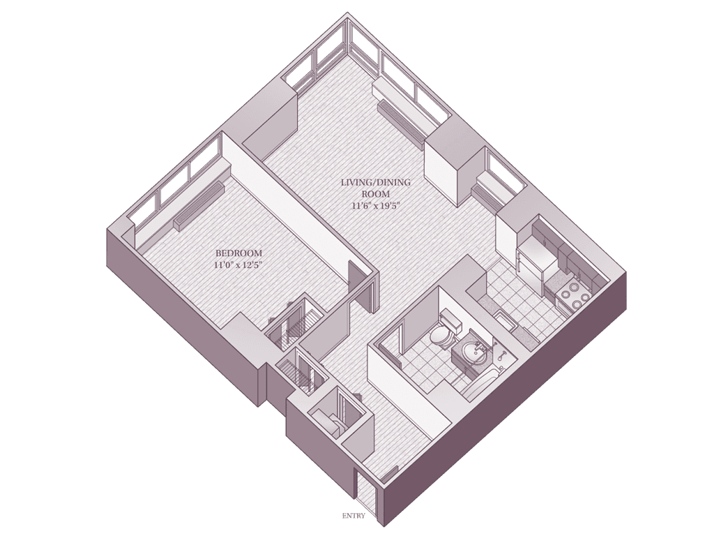1 Bed apartment at 282 Eleventh Avenue, Unit 2820, Hudson Yards, photo 1 of 1