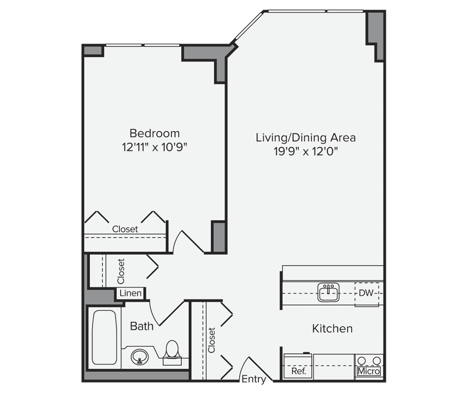 1 Bed apartment at 250 West 50th Street, Unit 6E, Midtown West, photo 1 of 1