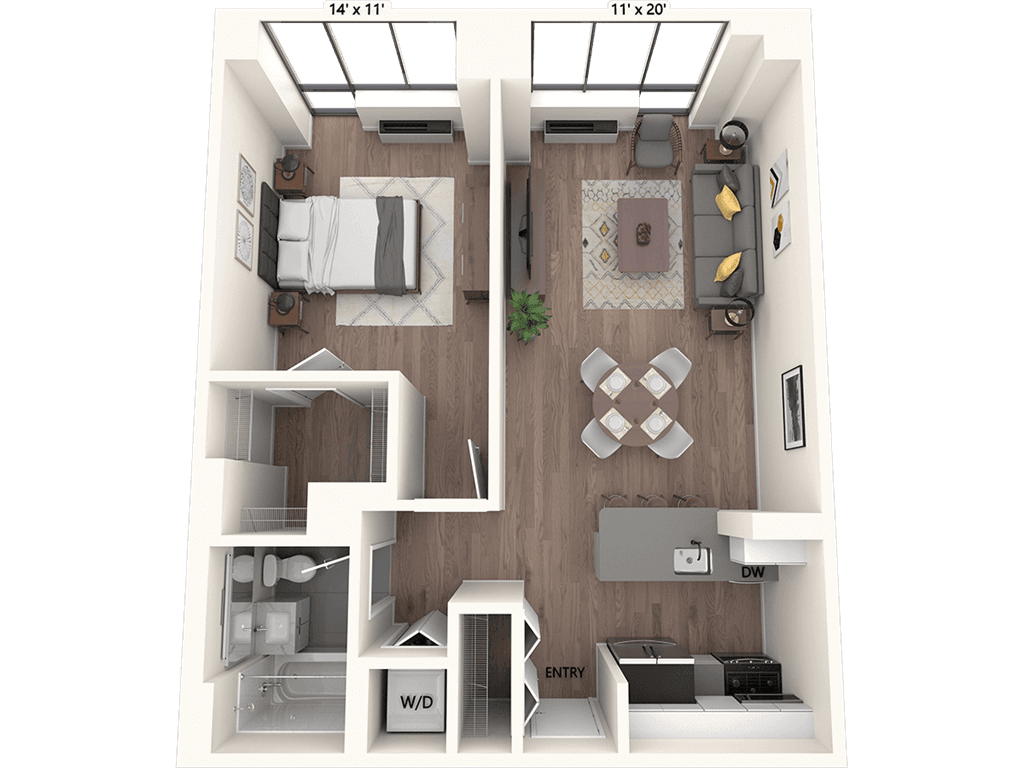 1 Bed apartment at 11-22 East 1st Street, Unit 001-715, East Village, photo 1 of 1