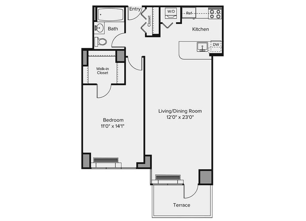 1 Bed apartment at 11-22 East 1st Street, Unit 001-220, East Village, photo 1 of 1
